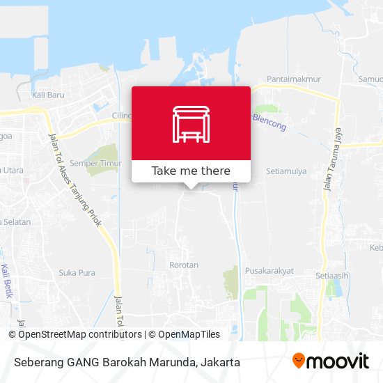 Seberang GANG Barokah Marunda map