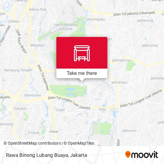 Rawa Binong Lubang Buaya map