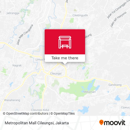 Metropolitan Mall Cileungsi map