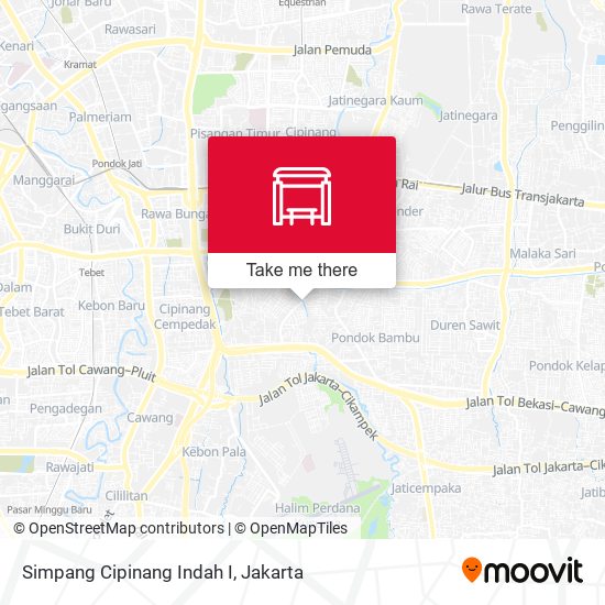 Simpang Cipinang Indah I map