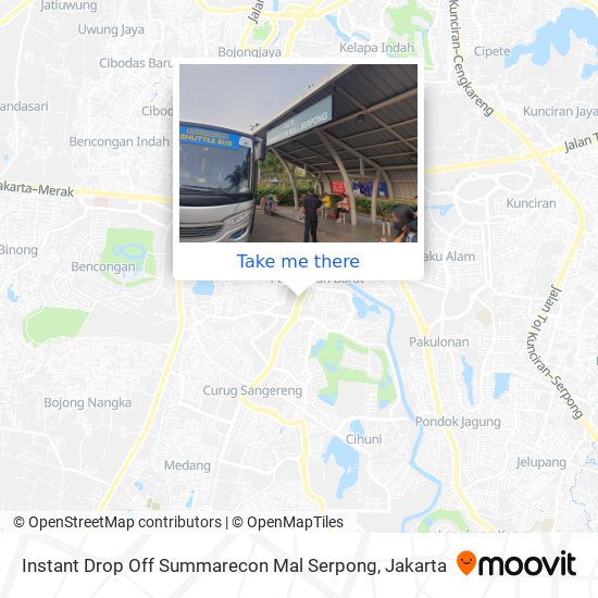 Instant Drop Off Summarecon Mal Serpong map