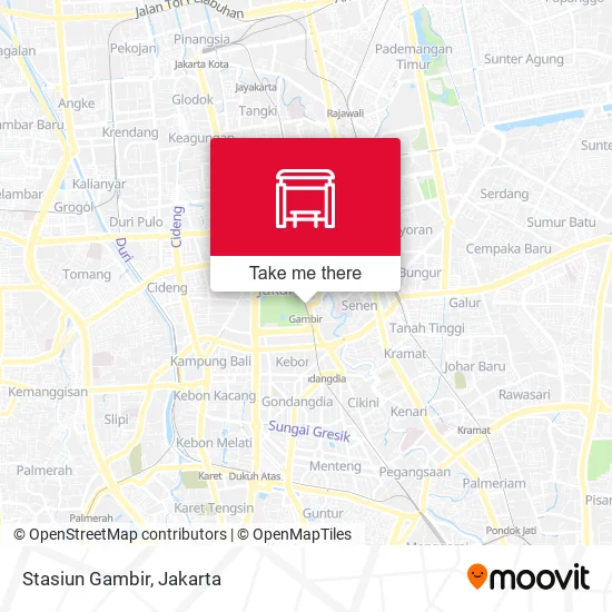 Stasiun Gambir map