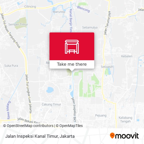 Jalan Inspeksi Kanal Timur map
