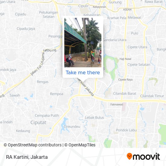 RA Kartini map