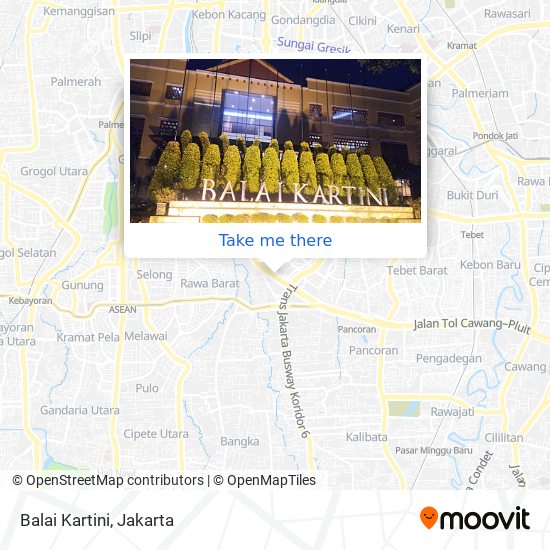 Balai Kartini map