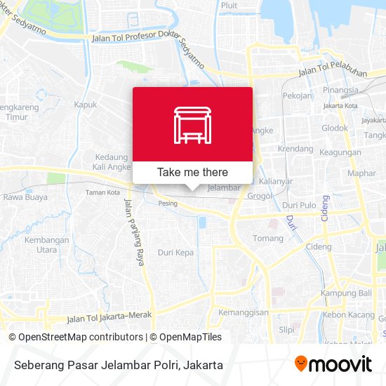 Seberang Pasar Jelambar Polri map