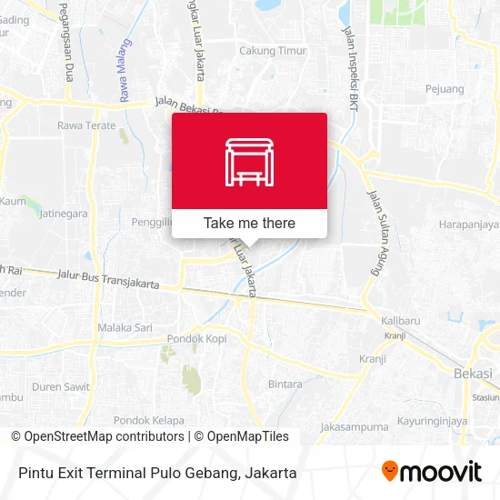 Pintu Exit Terminal Pulo Gebang map