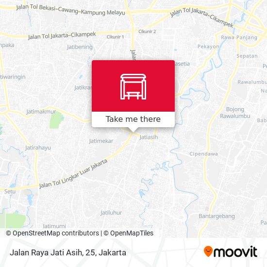 Jalan Raya Jati Asih, 25 map
