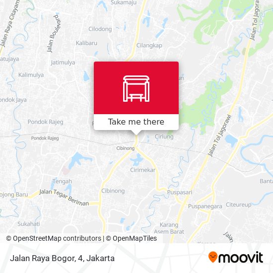 Jalan Raya Bogor, 4 map