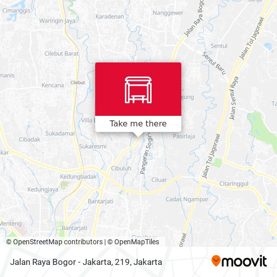 Jalan Raya Bogor - Jakarta, 219 map