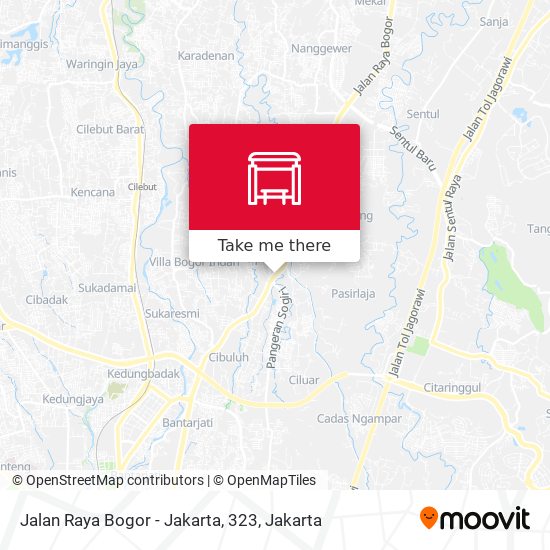 Jalan Raya Bogor - Jakarta, 323 map