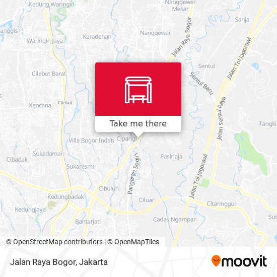 Jalan Raya Bogor map