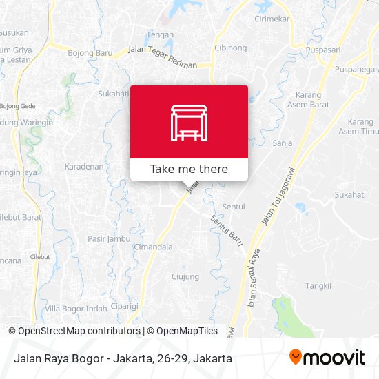 Jalan Raya Bogor - Jakarta, 26-29 map