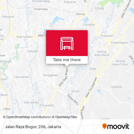 Jalan Raya Bogor, 206 map