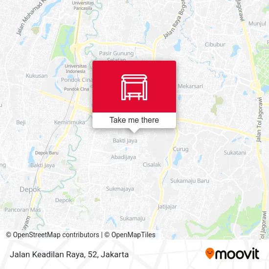 Jalan Keadilan Raya, 52 map
