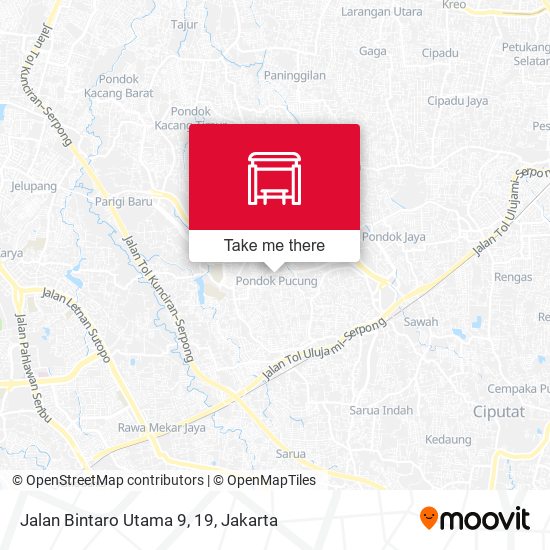 Jalan Bintaro Utama 9, 19 map