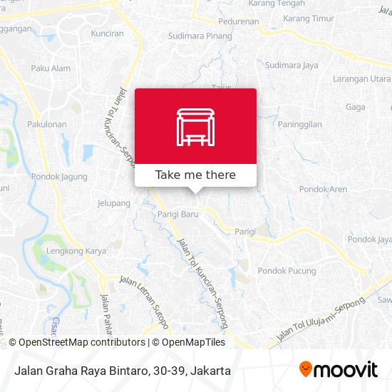 Jalan Graha Raya Bintaro, 30-39 map
