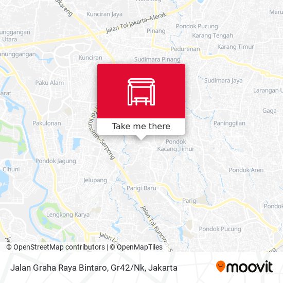 Jalan Graha Raya Bintaro, Gr42 / Nk map