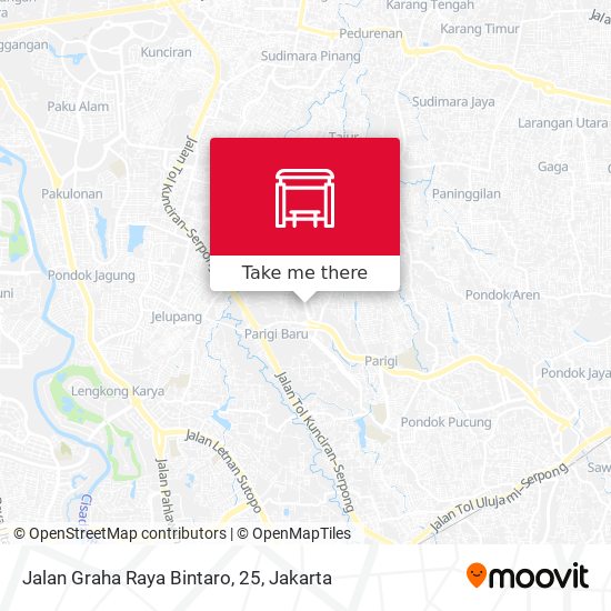 Jalan Graha Raya Bintaro, 25 map