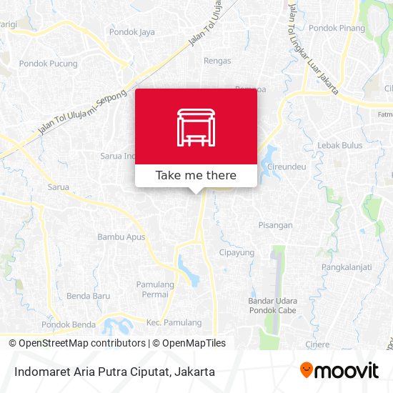Indomaret Aria Putra Ciputat map