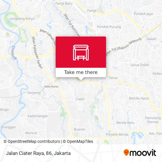 Jalan Ciater Raya, 86 map