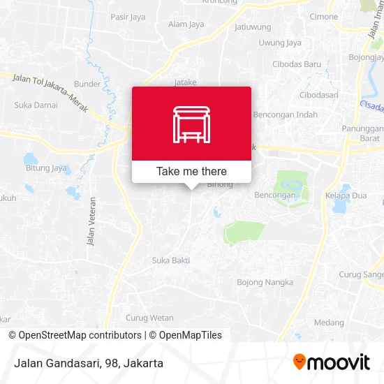Jalan Gandasari, 98 map