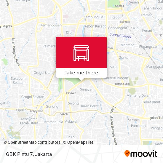 GBK Pintu 7 map