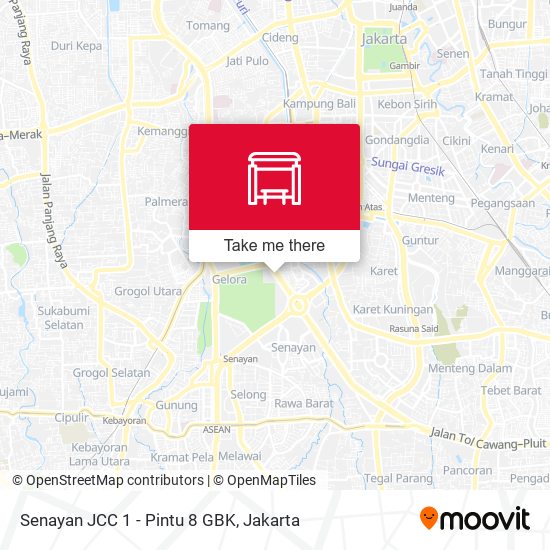 Senayan JCC 1 - Pintu 8 GBK map