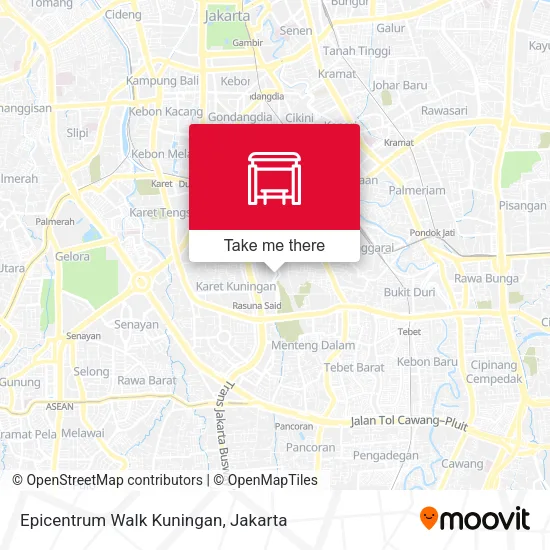 Epicentrum Walk Kuningan map