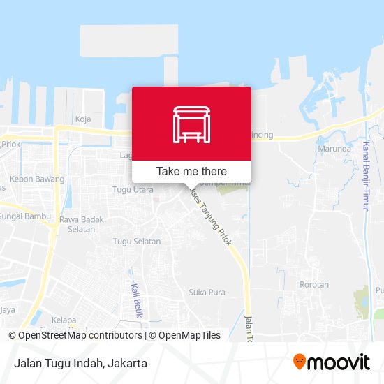 Jalan Tugu Indah map