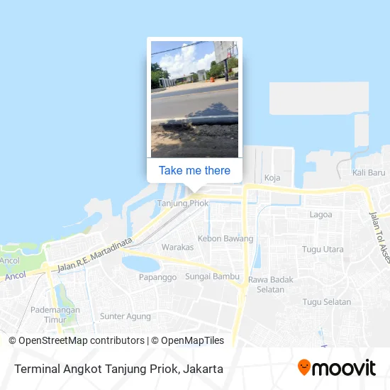 Terminal Angkot Tanjung Priok map