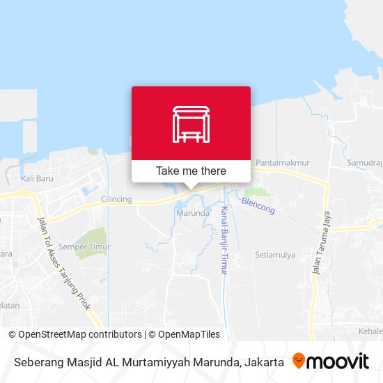 Seberang Masjid AL Murtamiyyah Marunda map