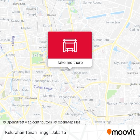 Kelurahan Tanah Tinggi map