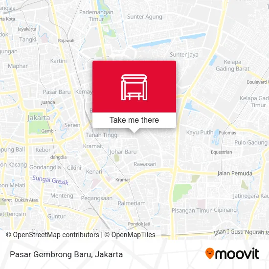 Pasar Gembrong Baru map