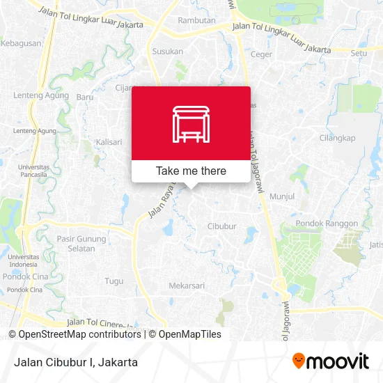 Jalan Cibubur I map
