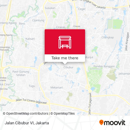 Jalan Cibubur VI map