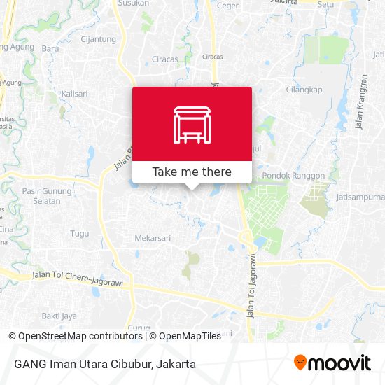 GANG Iman Utara Cibubur map