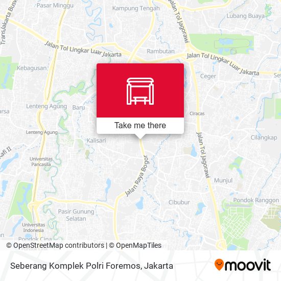 Seberang Komplek Polri Foremos map