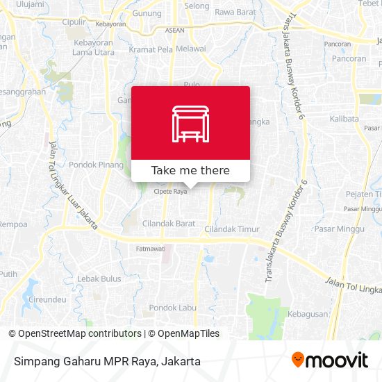 Simpang Gaharu MPR Raya map