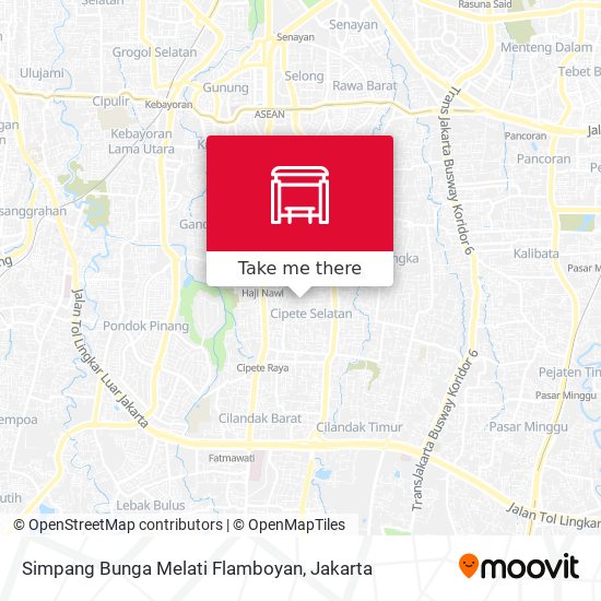 Simpang Bunga Melati Flamboyan map