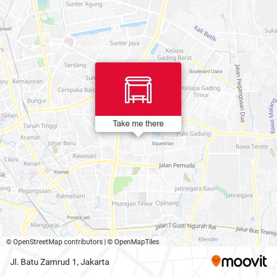 Jl. Batu Zamrud 1 map