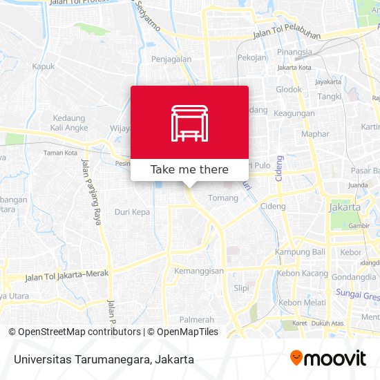 Universitas Tarumanegara map