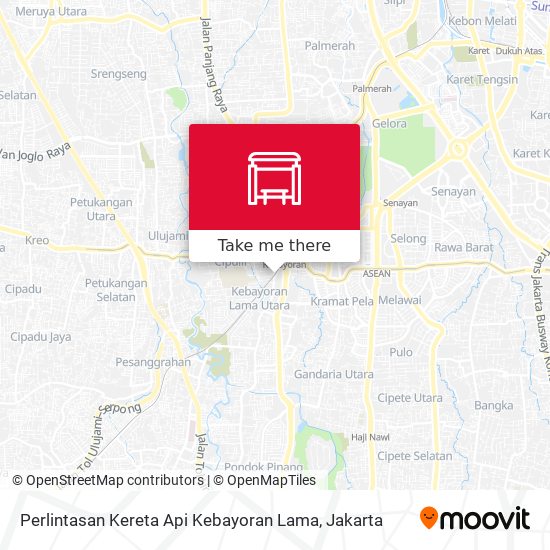 Perlintasan Kereta Api Kebayoran Lama map