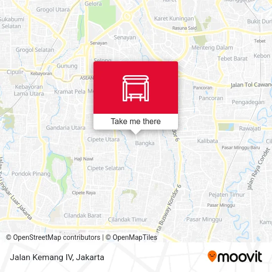 Jalan Kemang IV map