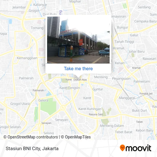 Stasiun BNI City map