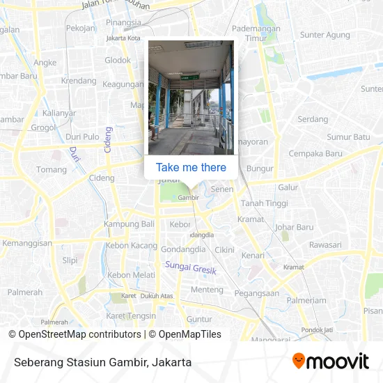 Seberang Stasiun Gambir map