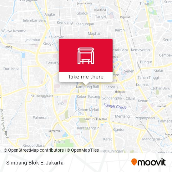 Simpang Blok E map