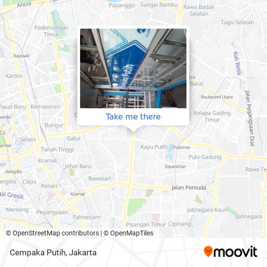 Cempaka Putih map