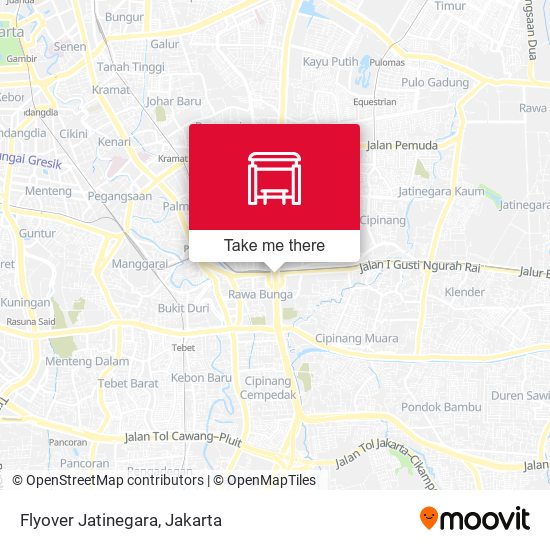 Flyover Jatinegara map