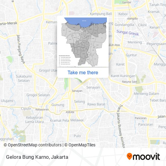 Gelora Bung Karno map